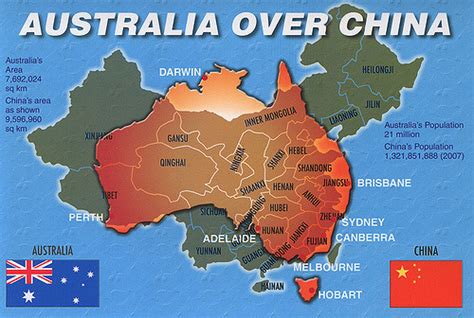 australia and china area